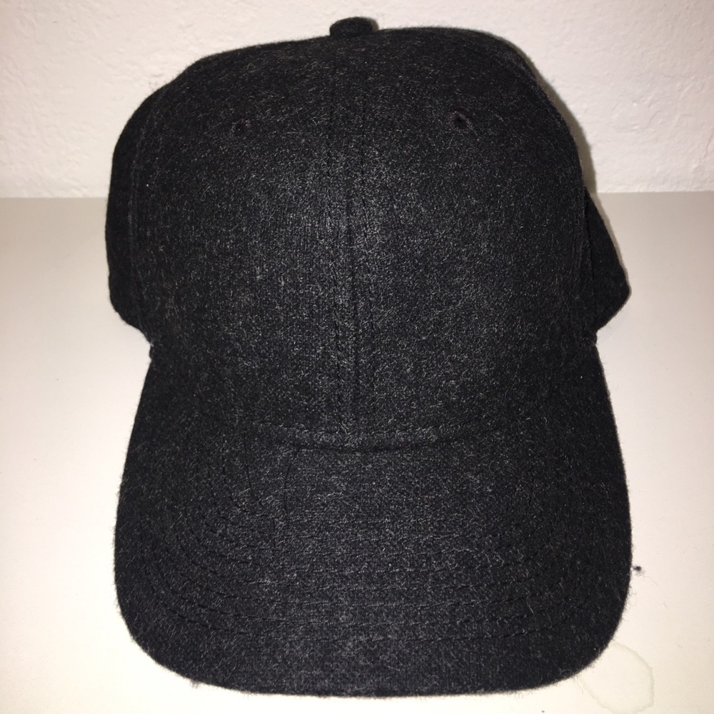 Topman Gray Wool Baseball Cap
